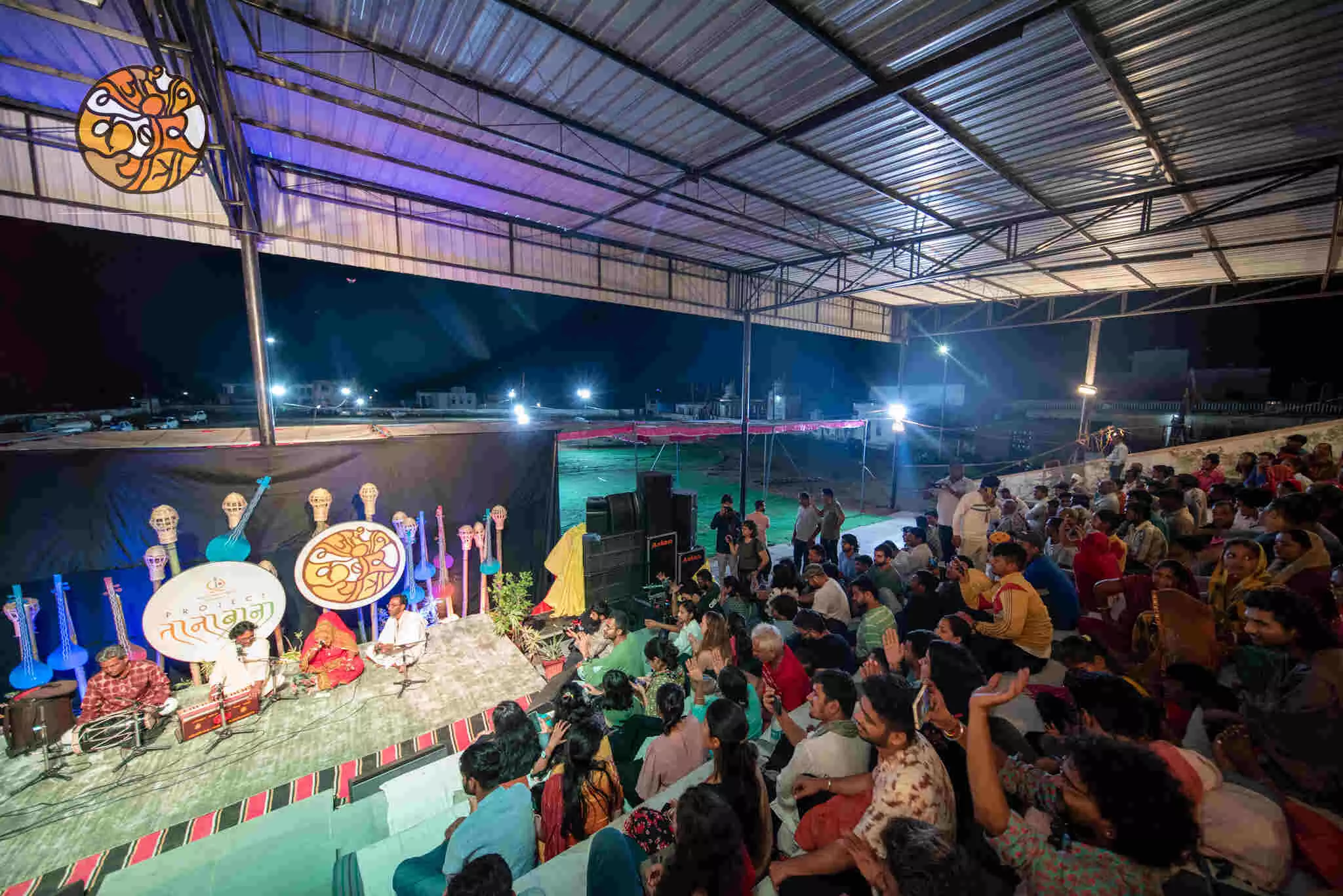 The evenings began with bhajans that set the mood for what was to follow.