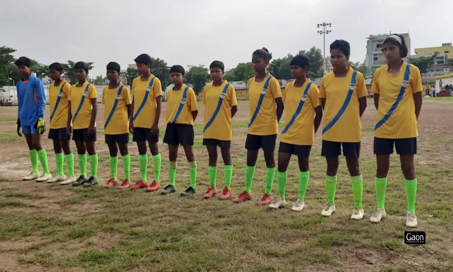 There are six football coaches in the school to look after the training of the students both boys and girls, to teach them to play better.