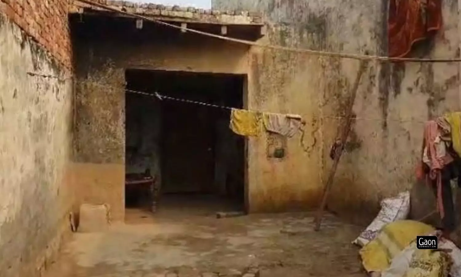 House of a rat-hole miner in Akhtiyarpur village, Uttar Pradesh. 