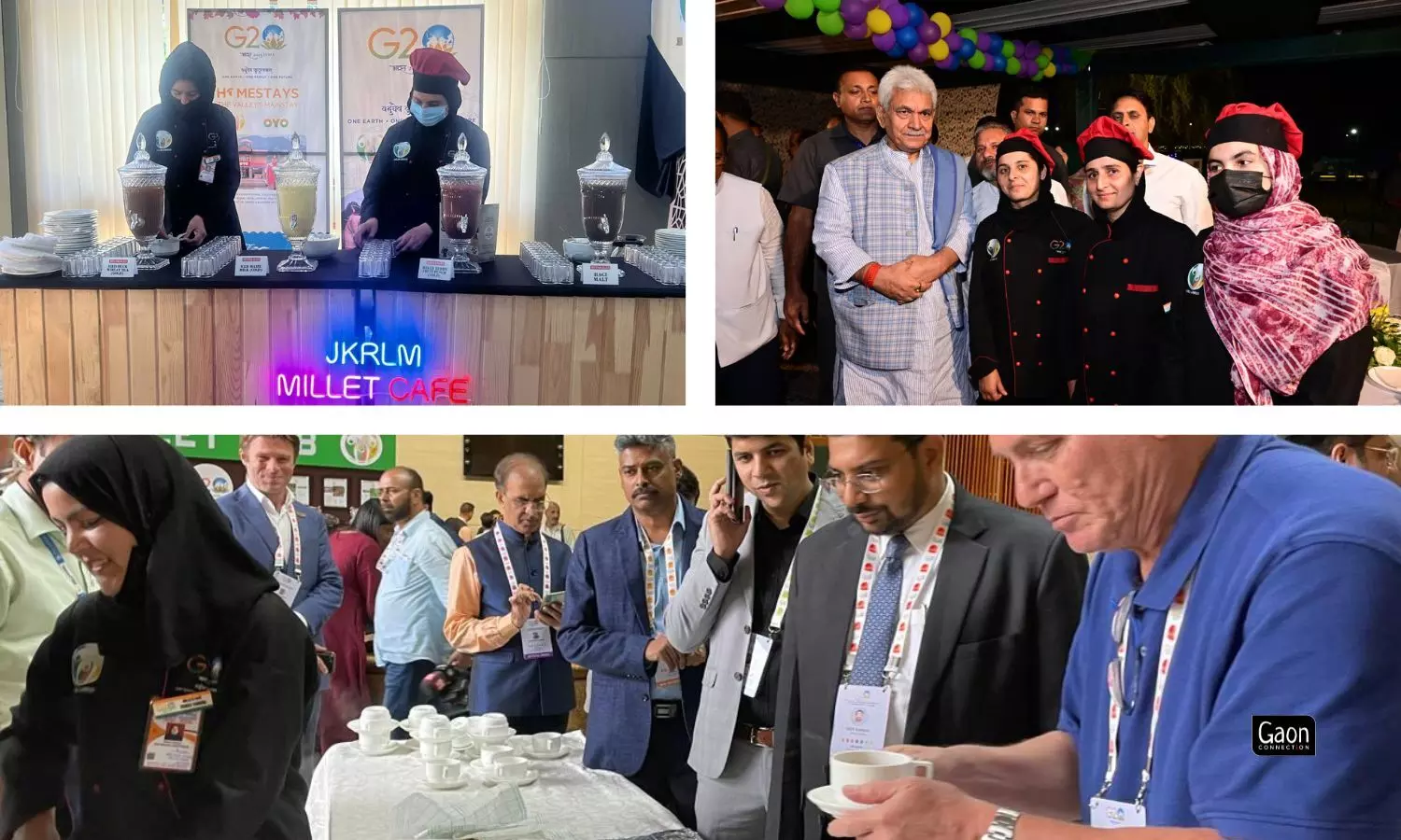 A special food stall named ‘Millet Hub’ was set up for foreign delegates where Afshana and her colleagues served them dishes made of Finger millets, Barnyard millets etc.