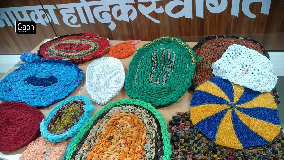 Doormats made by rural women.