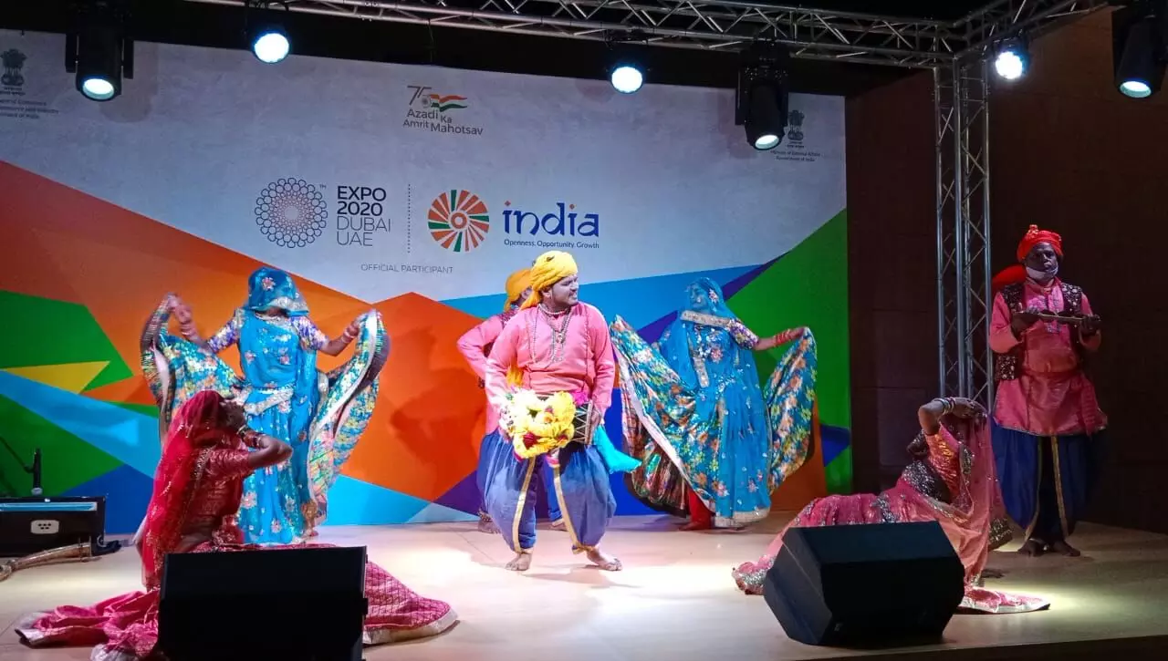 Last December, a group led by folk dancer Radha Prajapati was also invited to perform in Dubai Expo. Photo: By arrangement