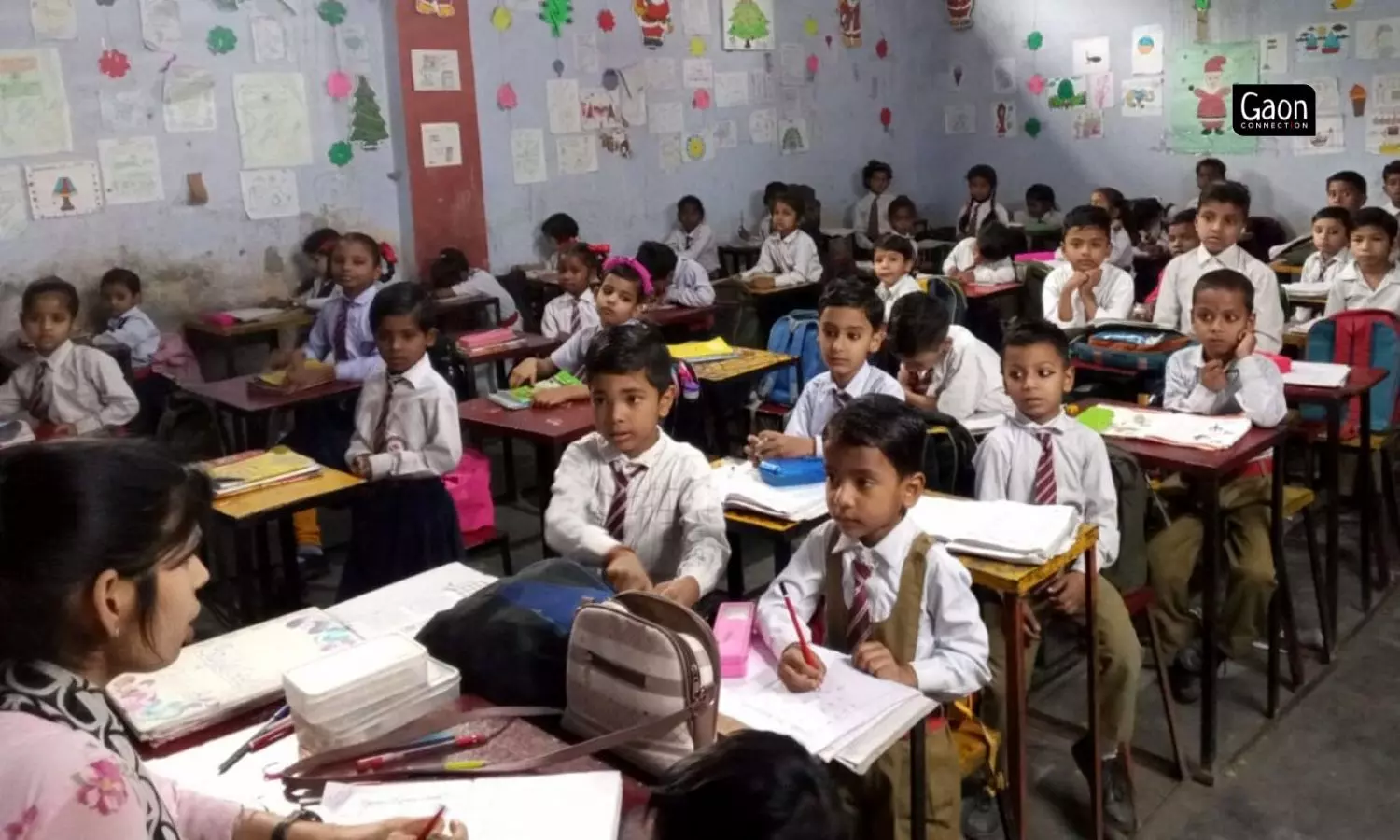 For as little as Rs 300 a month, the school provides quality education to the children in 500 square yards of space.