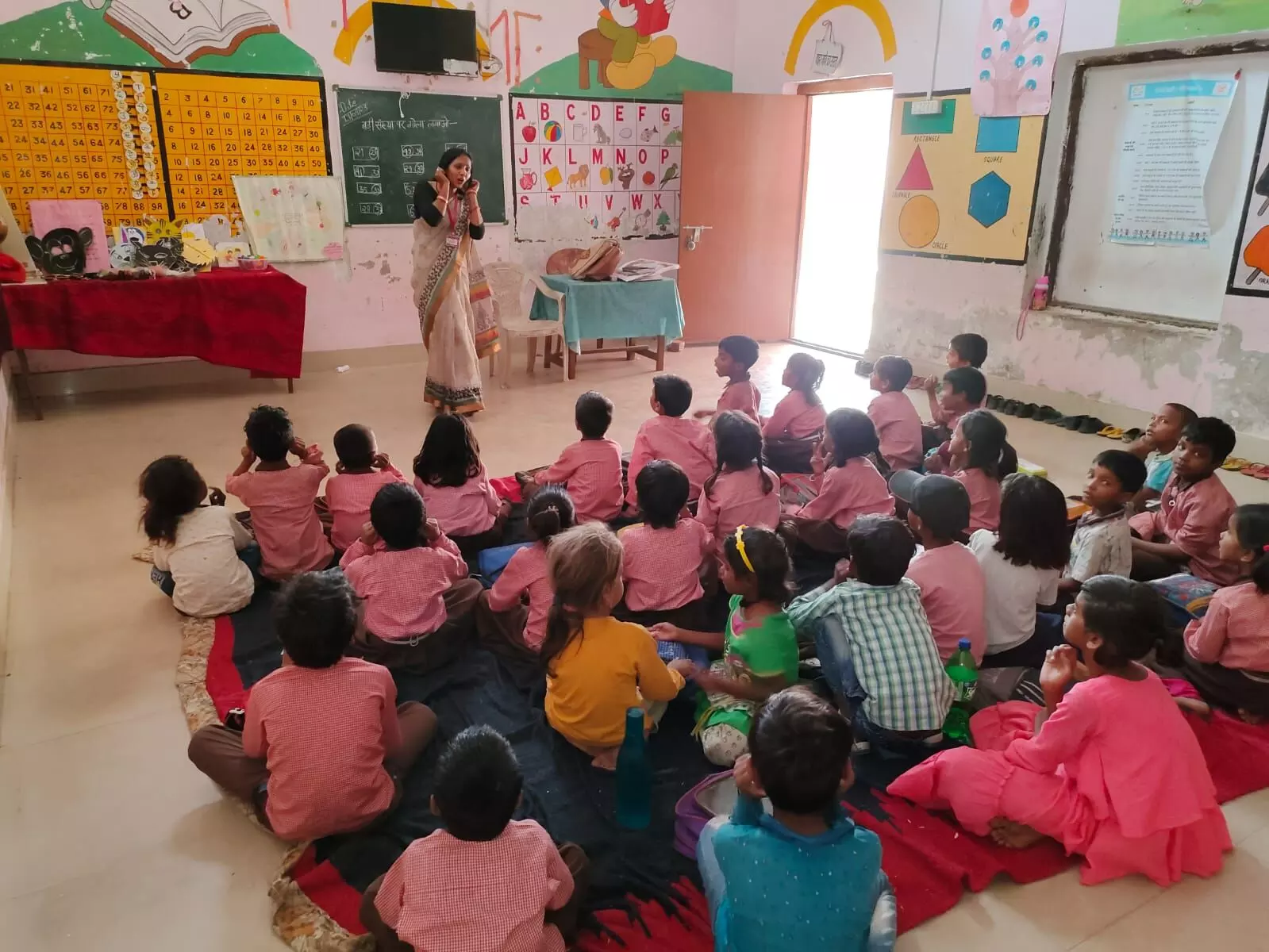 Jagriti Mishra makes full use of the teacher guides and lesson plans that the state education department has provided to all government schools to help educators engage better with their students.