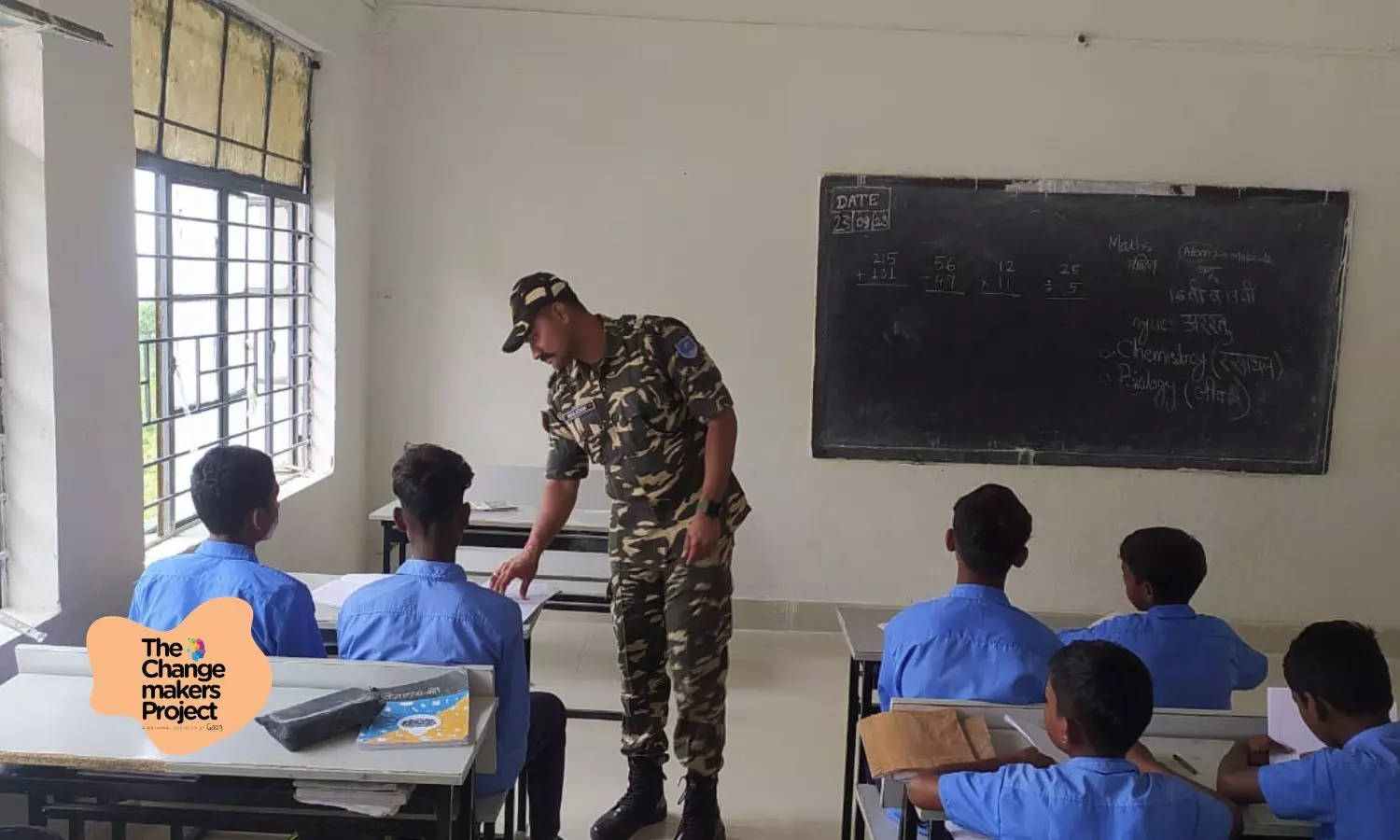 Besides the counselling, the Sashastra Seema Bal officers and jawans play hockey, football and other sports with the students and also conduct debates, quizzes and discussions.