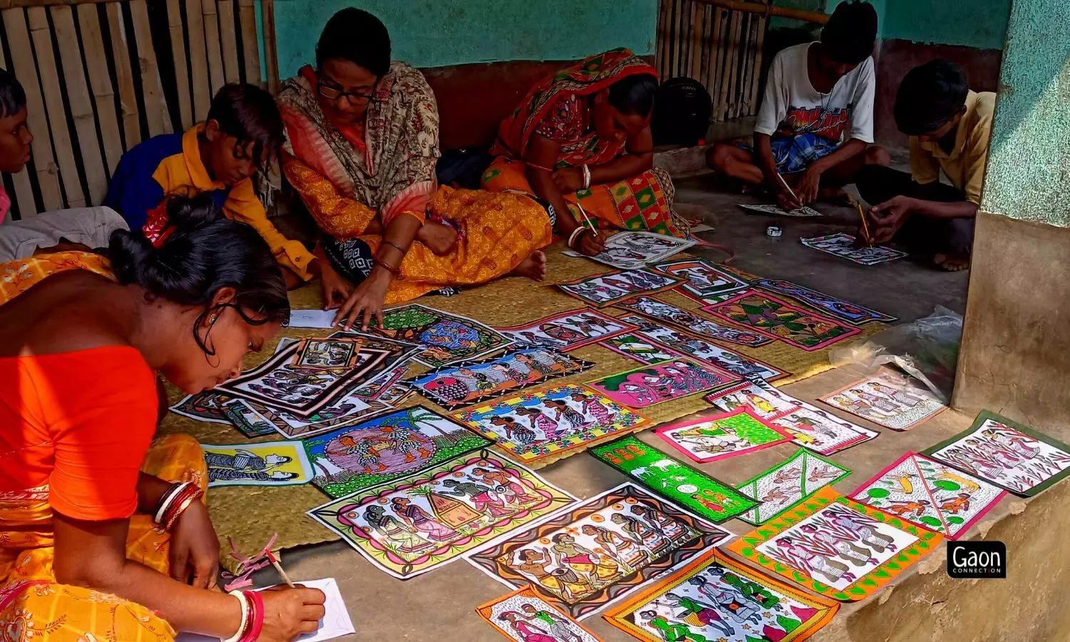 The tradition of the pata images being described through song still continues in Bharatpur. 